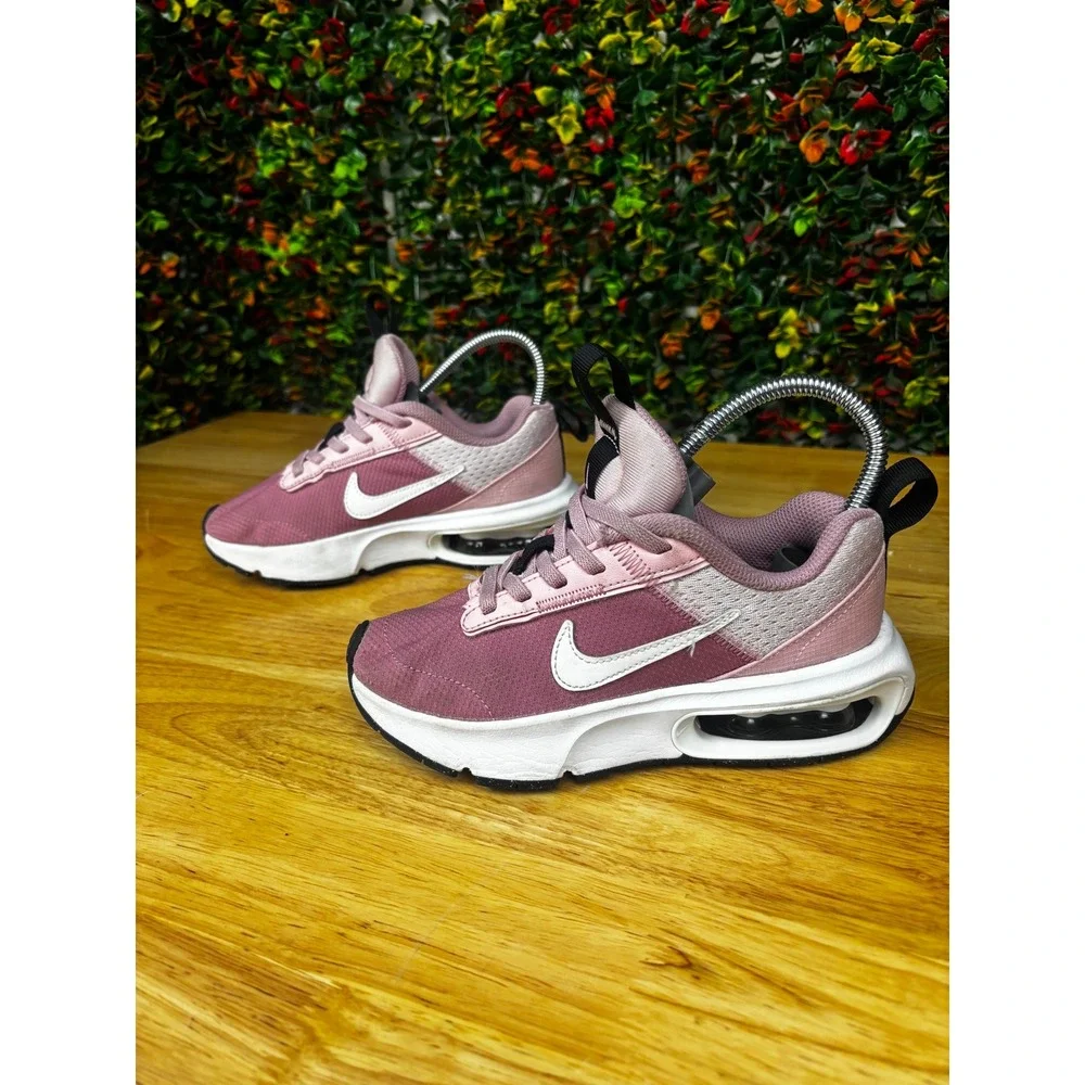 Nike Air Max INTRLK Lite Kids Pink White Running Shoes DH9394-601 Size 13C